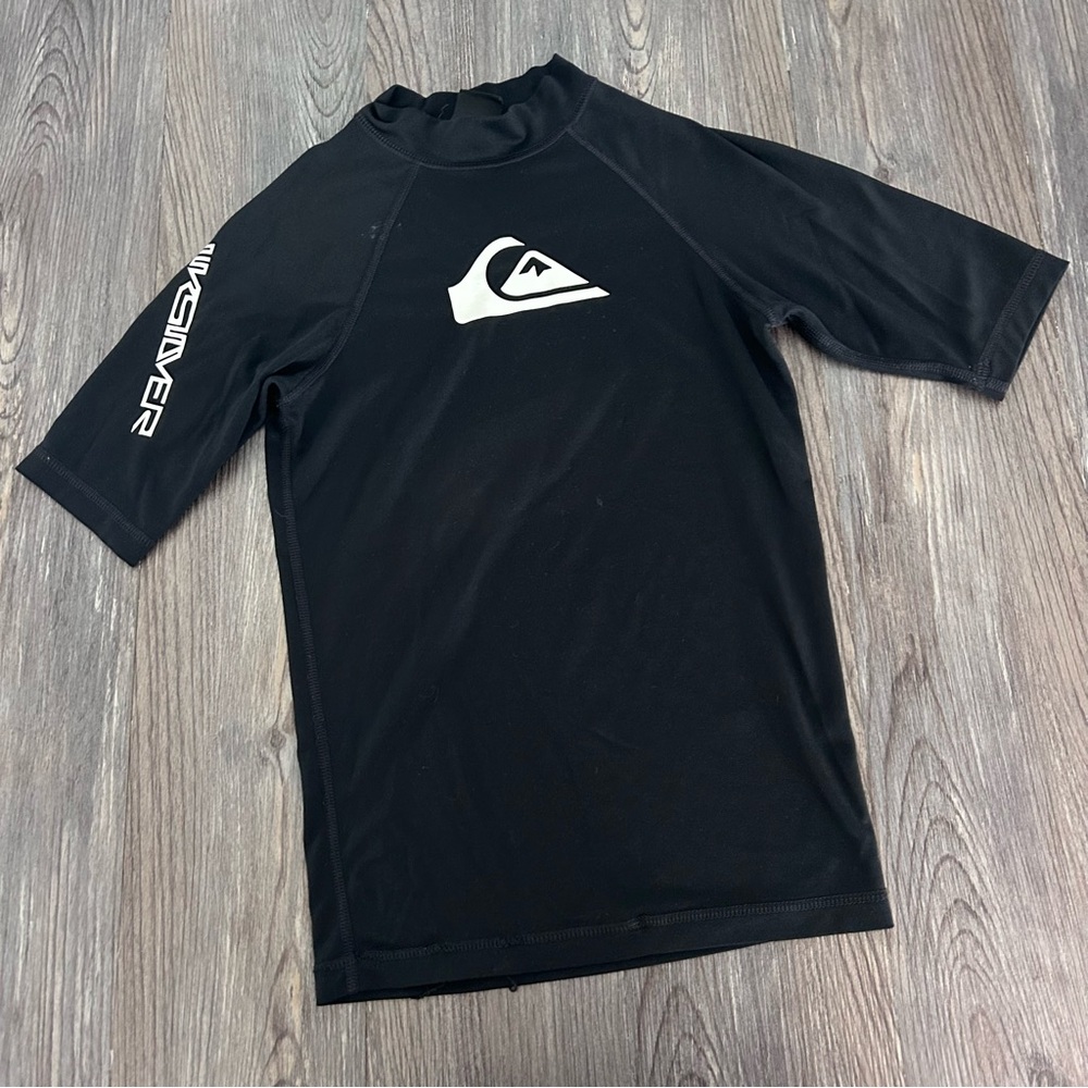 Quiksilver Boys Swim Surf Rashguard size L 10-12